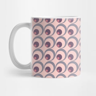 Retro Pink Purple Funky Style Modern Pattern Mug